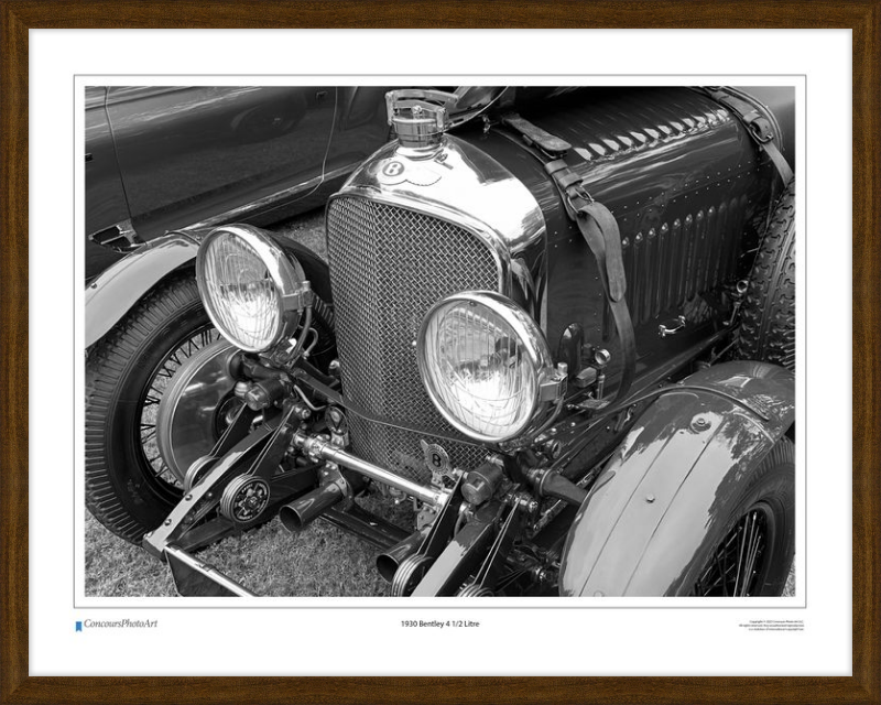1930 Bentley 4 1/2 Litre / CPA113B / Black and White