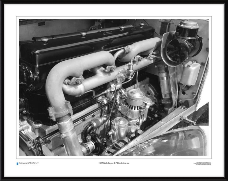 1927 Rolls-Royce 7.7-liter Inline-six / CPA702B / Black and White