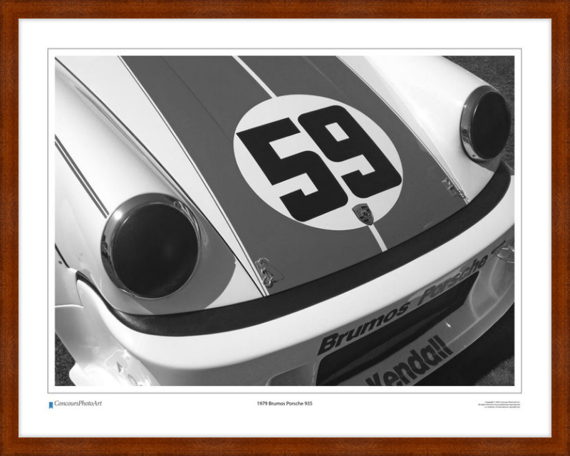 1979 Brumos Porsche 935 / CPA401B / Black and White