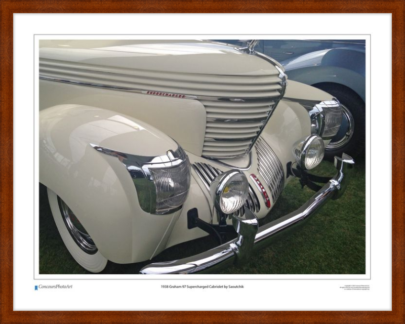 1938 Graham 97 Supercharged Cabriolet by Saoutchik / CPA307A / Color Image