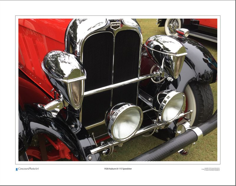 1928 Auburn 8-115 Speedster / CPA311A / Color Image