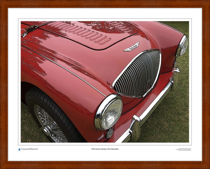 1954 Austin-Healey 100-4 / CPA112C / Stylized Image