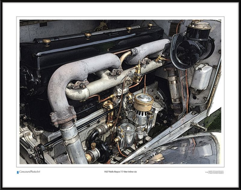 1927 Rolls-Royce 7.7-liter Inline-six / CPA702C / Stylized Image