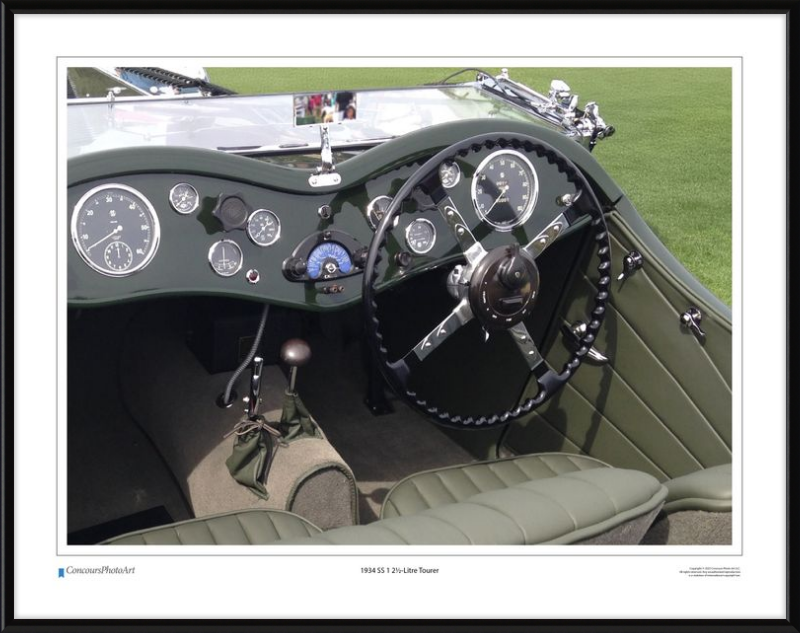 1934 SS 1 2½-Litre Tourer / CPA612A / Color Image