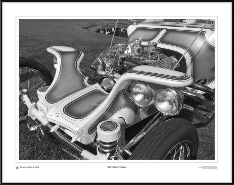 1959 Ed Roth "Outlaw" / CPA509B / Black and White