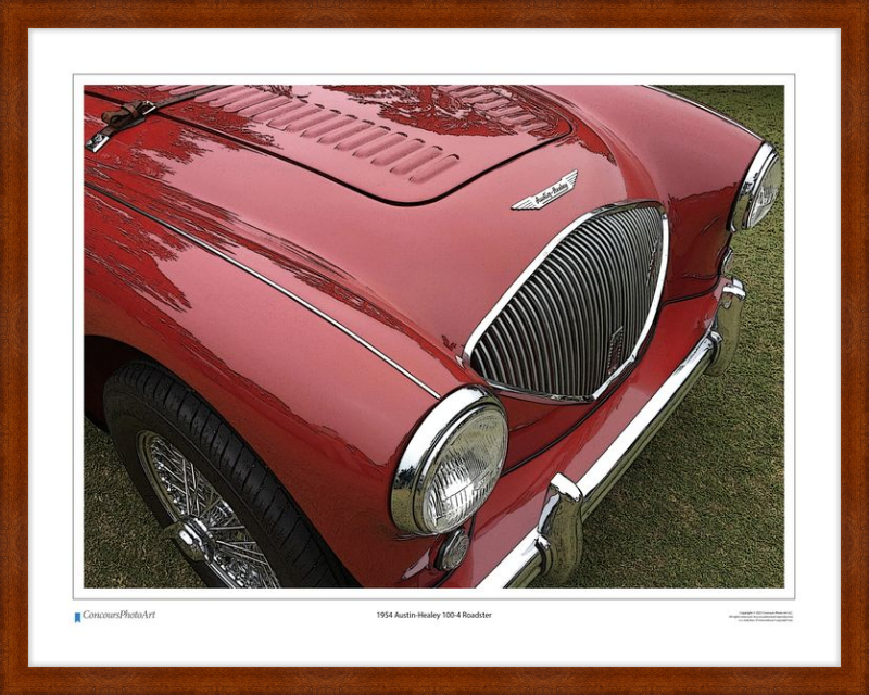 1954 Austin-Healey 100-4 / CPA112C / Stylized Image