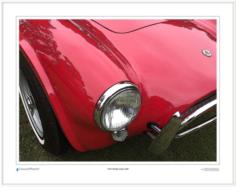 1963 Shelby Cobra 289 / CPA303C / Stylized Image
