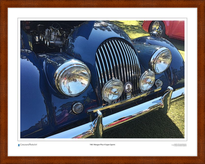 1961 Morgan Plus 4 / CPA108C / Stylized Image