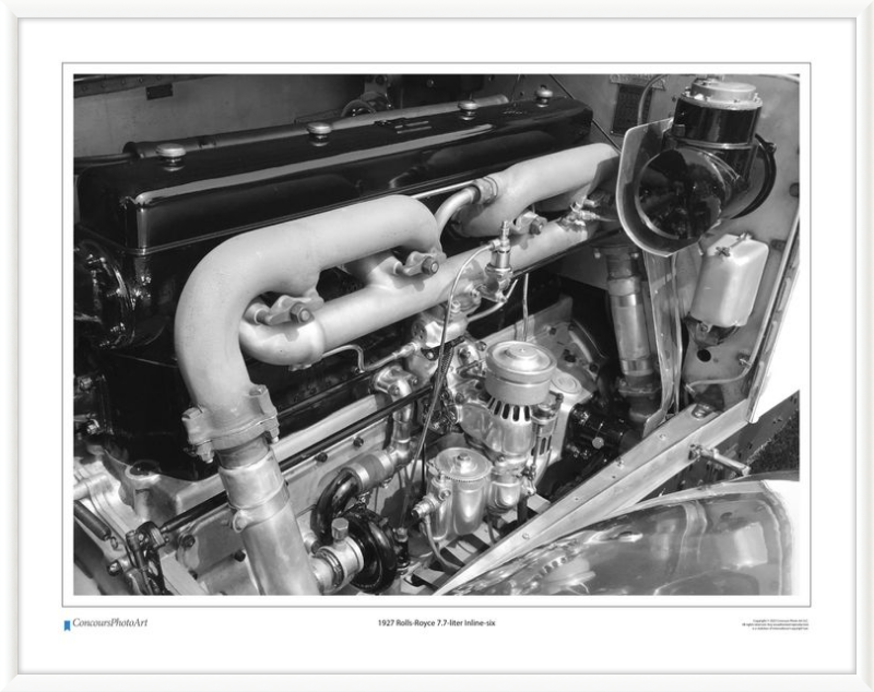 1927 Rolls-Royce 7.7-liter Inline-six / CPA702B / Black and White