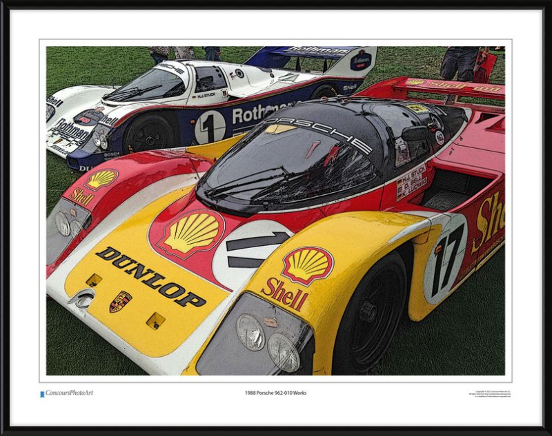 1988 Porsche 962-010 Works / CPA402C / Stylized Image