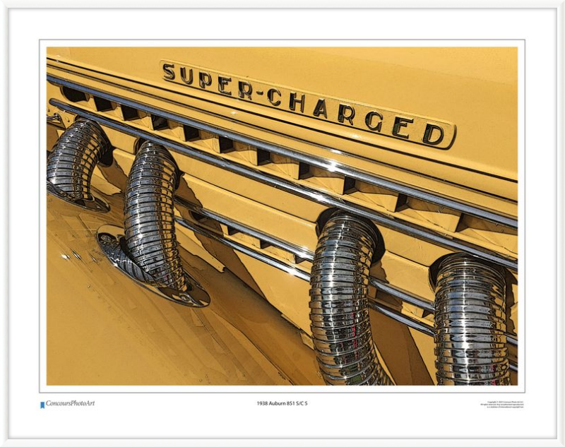 1938 Auburn 851 S/C 5 / CPA306C / Stylized Image