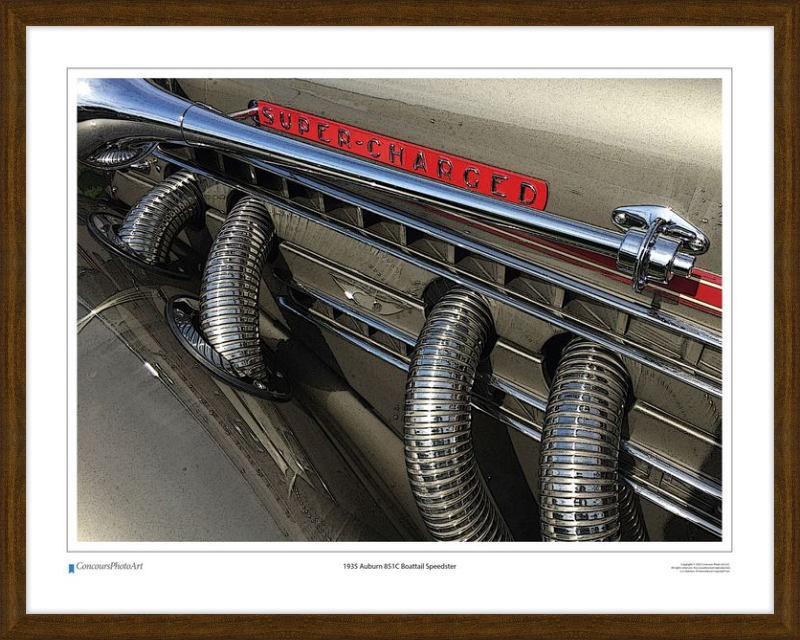1935 Auburn 851C Boattail Speedster / CPA310C / Stylized Image