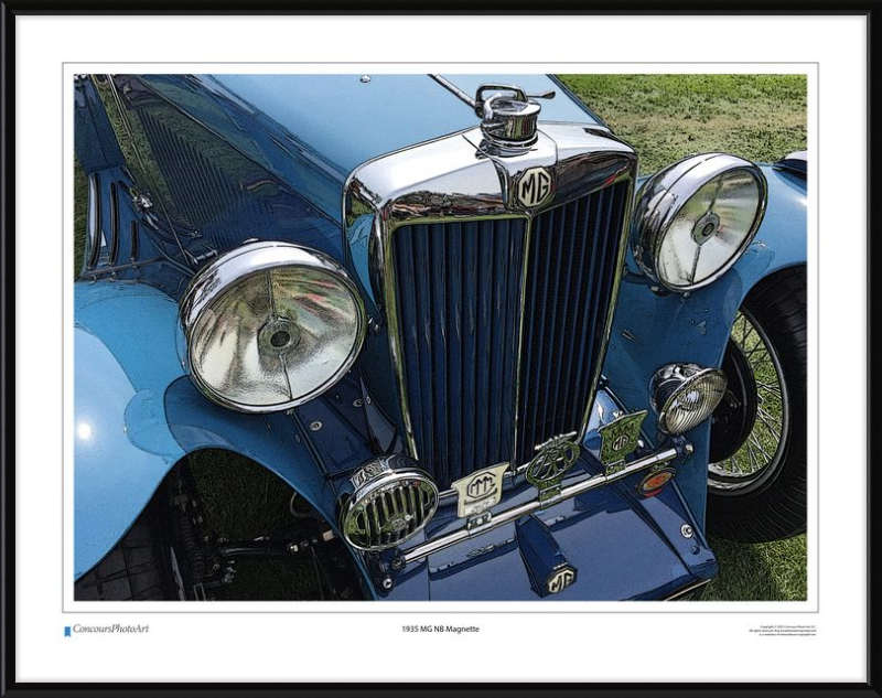 1935 MG NB Magnette / CPA105C / Stylized Image