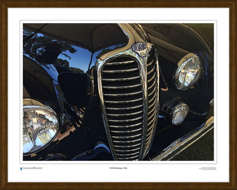 1949 Delahaye 148L / CPA207C / Stylized Image
