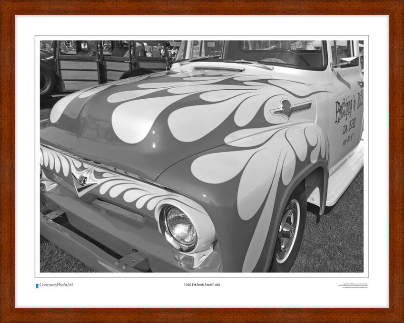 1956 Ed Roth Ford F100 / CPA504B / Black and White