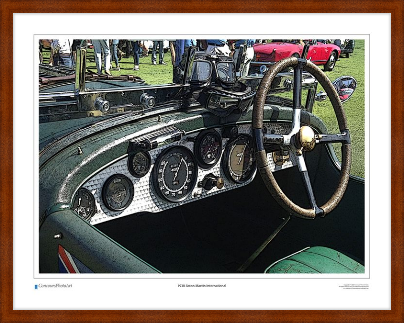 1930 Aston Martin International / CPA602C / Stylized Image