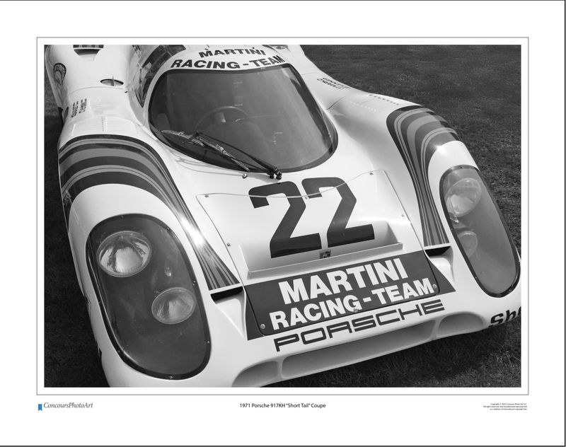 1971 Porsche 917KH "Short Tail" Coupe / CPA409B / Black and White