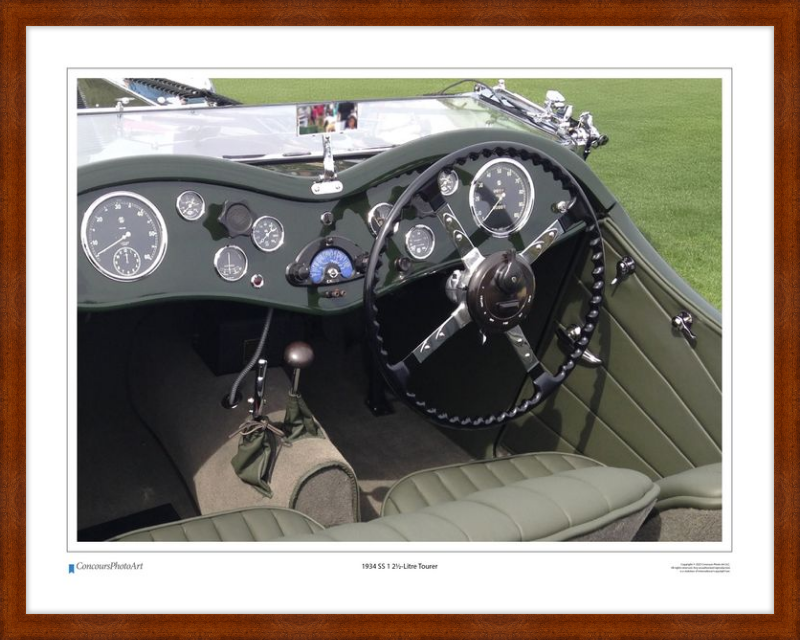 1934 SS 1 2½-Litre Tourer / CPA612A / Color Image