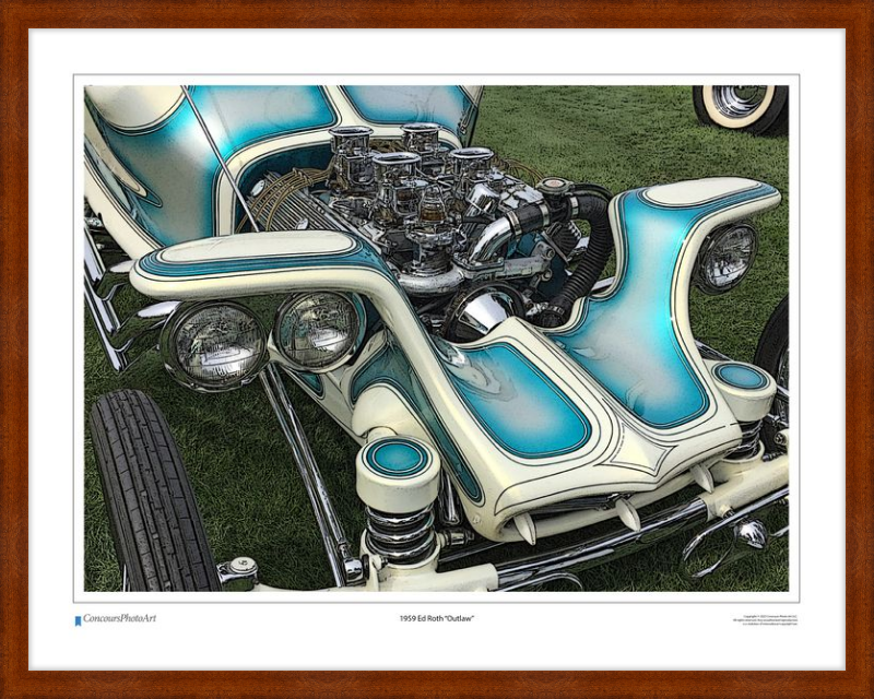 1959 Ed Roth "Outlaw" / CPA503C / Stylized Image