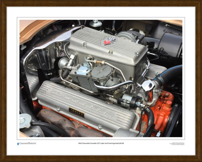 1963 Chevrolet Corvette 327 cubic inch Fuel Injected L84 V8 / CPA708A / Color Image