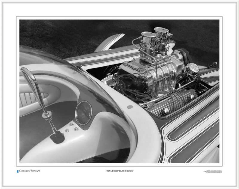 1961 Ed Roth "Beatnik Bandit" / CPA501B / Black and White