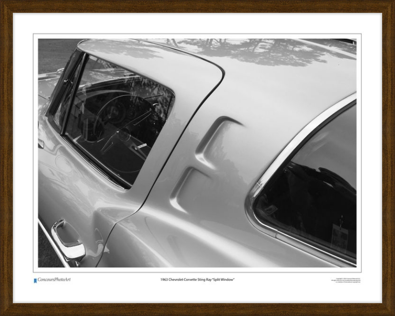 1963 Chevrolet Corvette Sting Ray "Split Window" / CPA301B / Black and White