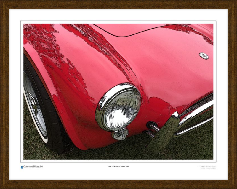 1963 Shelby Cobra 289 / CPA303C / Stylized Image