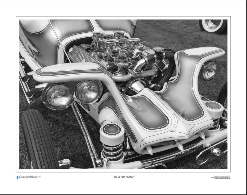 1959 Ed Roth "Outlaw" / CPA503B / Black and White