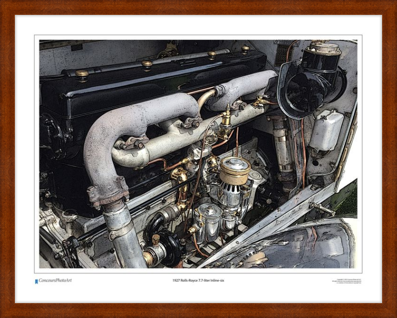 1927 Rolls-Royce 7.7-liter Inline-six / CPA702C / Stylized Image