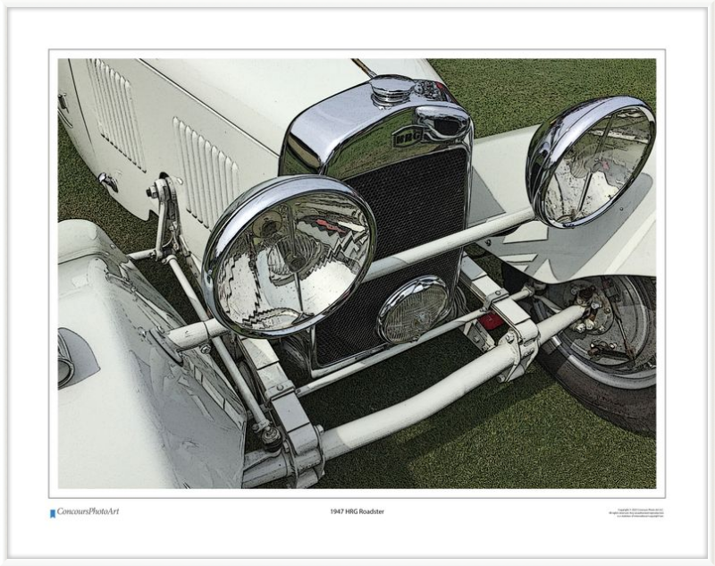 1947 HRG Roadster / CPA102C / Stylized Image