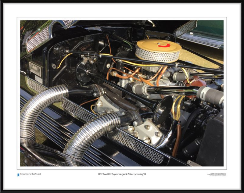 1937 Cord 812 Supercharged 4.7-liter Lycoming V8 / CPA709A / Color Image