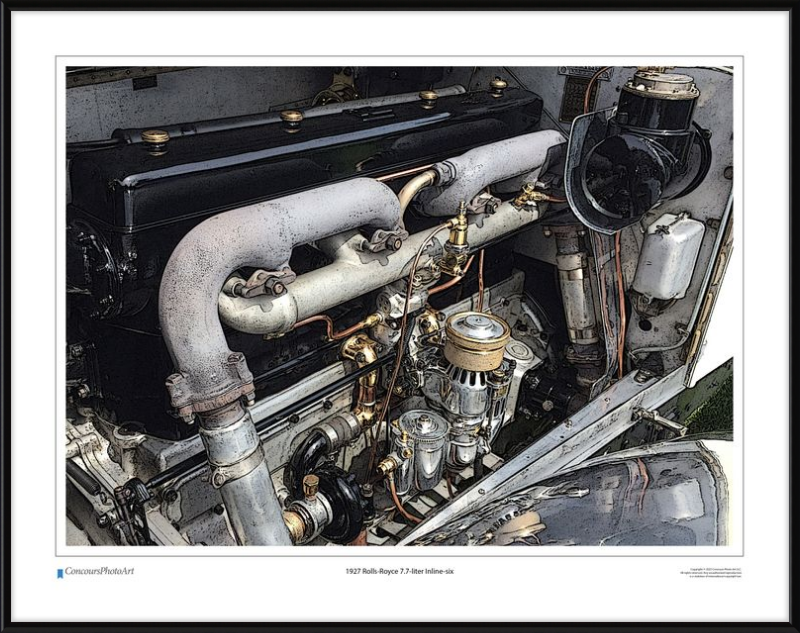 1927 Rolls-Royce 7.7-liter Inline-six / CPA702C / Stylized Image