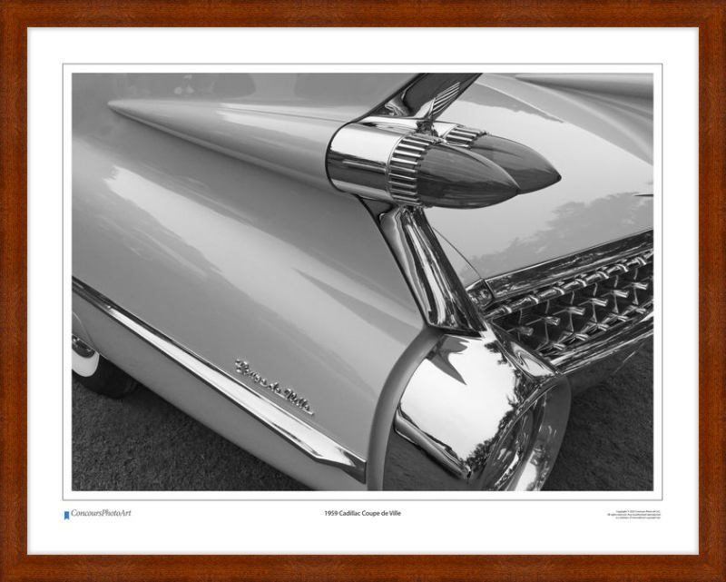 1959 Cadillac Coupe de Ville / CPA304B / Black and White