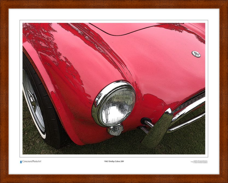 1963 Shelby Cobra 289 / CPA303C / Stylized Image