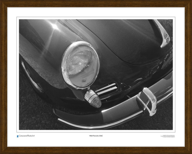 1964 Porsche 356C / CPA211B / Black and White