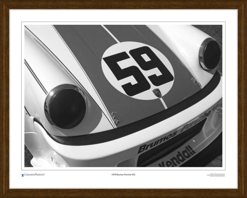 1979 Brumos Porsche 935 / CPA401B / Black and White