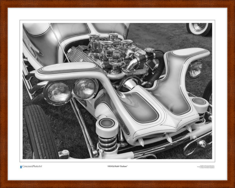 1959 Ed Roth "Outlaw" / CPA503B / Black and White