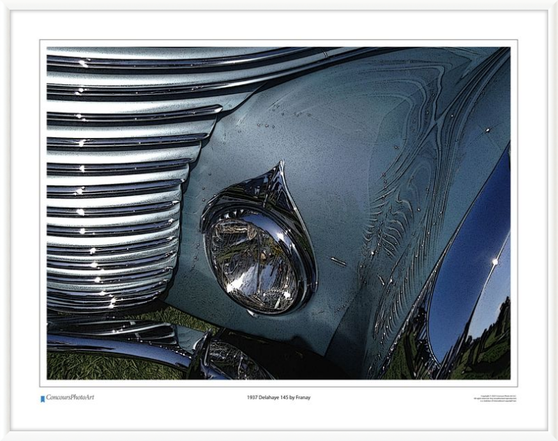 1937 Delahaye 145 by Franay / CPA204C / Stylized Image