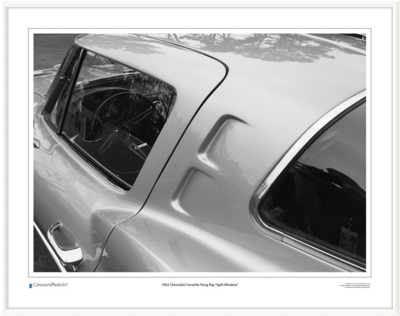 1963 Chevrolet Corvette Sting Ray "Split Window" / CPA301B / Black and White
