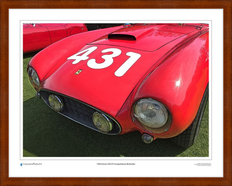 1956 Ferrari 250 GT Competizione Berlinetta / CPA4208C / Stylized Image