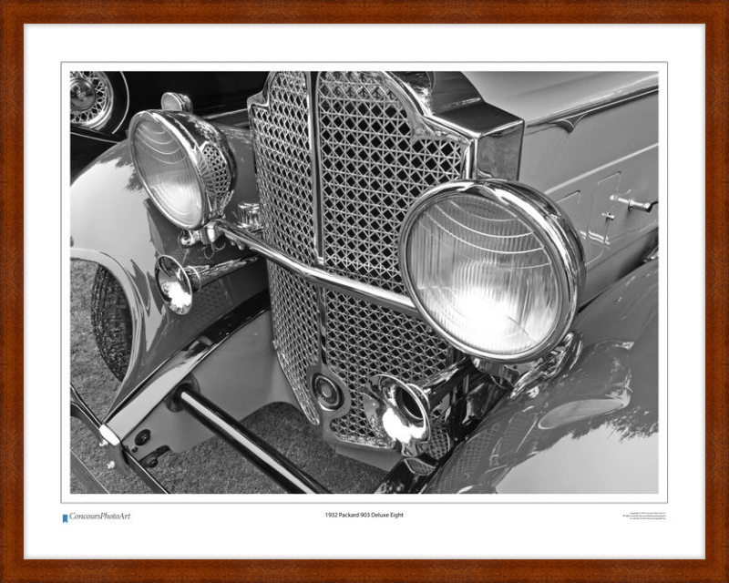 1932 Packard 903 Deluxe Eight / CPA312B / B&W Print