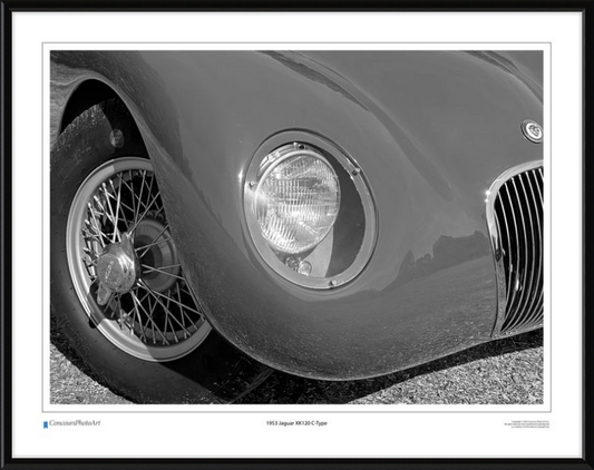 1953 Jaguar XK120 C-Type / CPA115B / Black and White