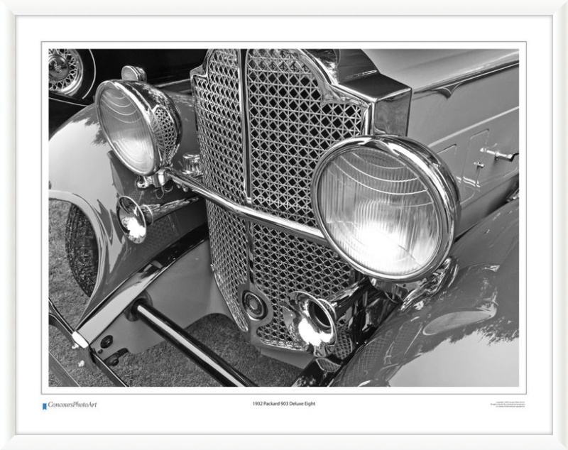 1932 Packard 903 Deluxe Eight / CPA312B / B&W Print