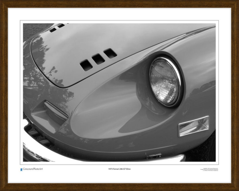1973 Ferrari 246 GT Dino / CPA208B / Black and White