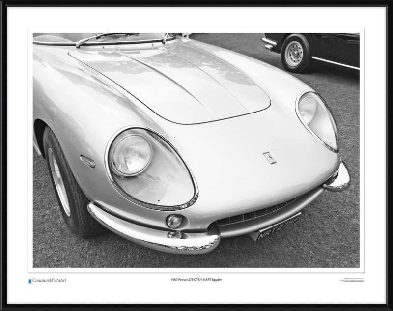 1967 Ferrari 275 GTS/4 NART Spyder / CPA218B / B&W Print