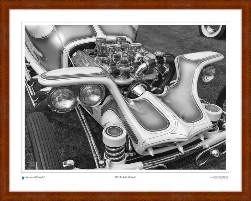 1959 Ed Roth "Outlaw" / CPA503B / Black and White