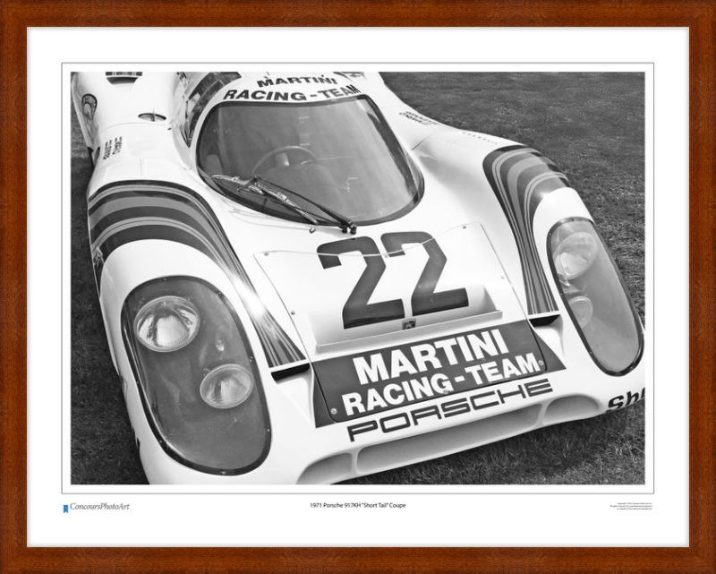 1971 Porsche 917KH "Short Tail" Coupe / CPA409B / B&W Print