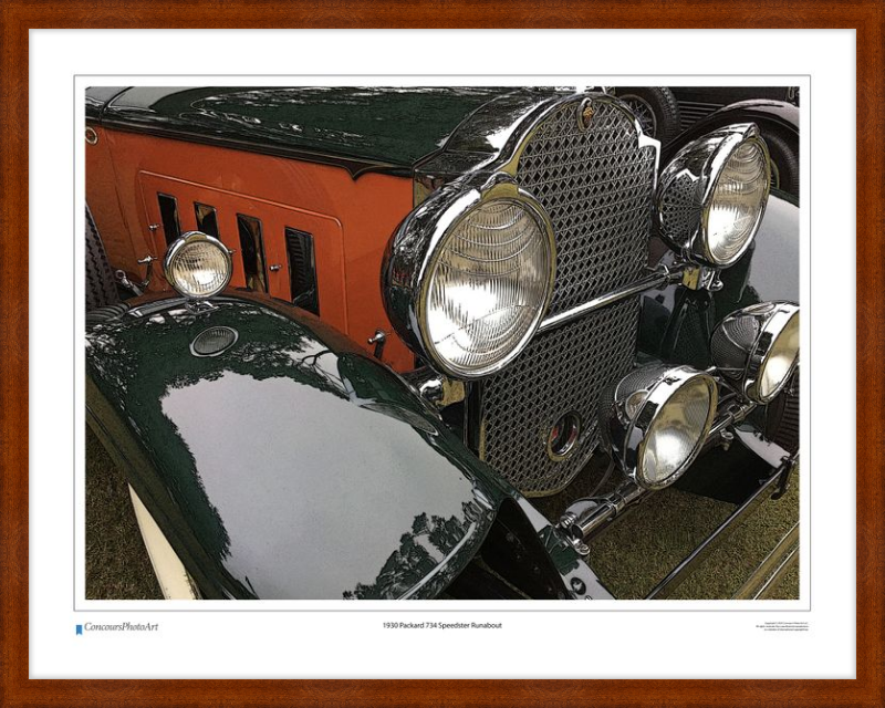 1930 Packard 734 Speedster Runabout / CPA318C / Stylized Print