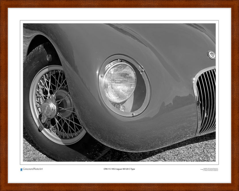 1953 Jaguar XK120 C-Type / CPA115B2 / Black and White