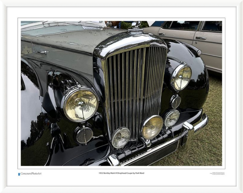 1952 Bentley Mark VI Drophead Coupe by Park Ward / CPA114C / Stylized Print